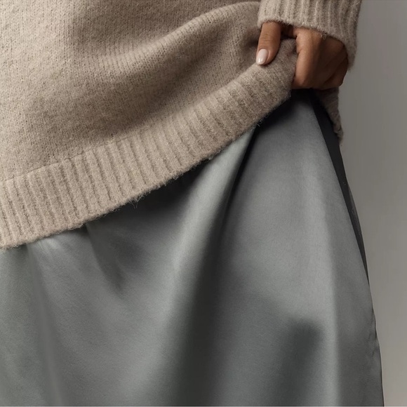 NWT Anthropologie Long Sleeve Twofer Sweater Slip Midi Dress Size 2X - Picture 6 of 6